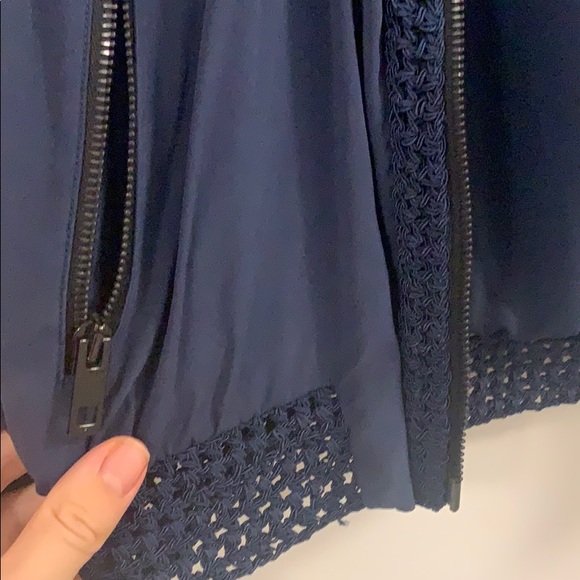 Rag & Bone Navy Silk Bomber - Picture 4 of 8